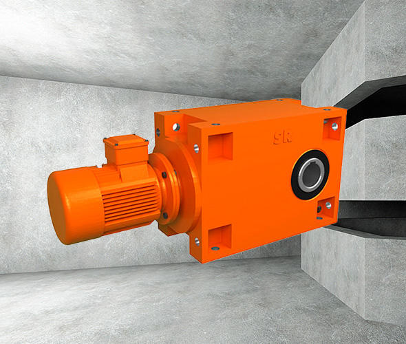 Hexahedron-mounted Heavy Load Hardened Gear Reducer